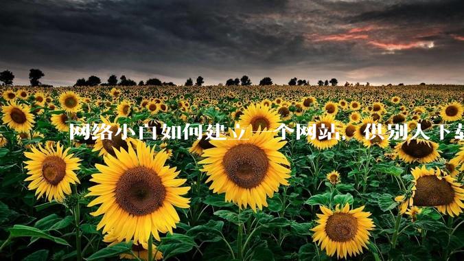 网络小白如何建立一个网站，供别人下载文件（主要是PDF和MP3）?
